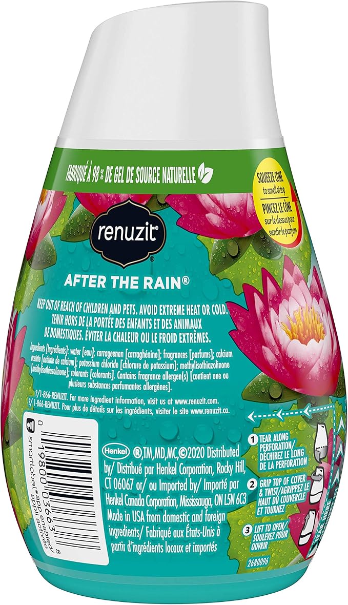 Renuzit - 1716906 03663 Adjustables Air Freshener, After the Rain Scent, Solid, 7 oz (Case of 12)