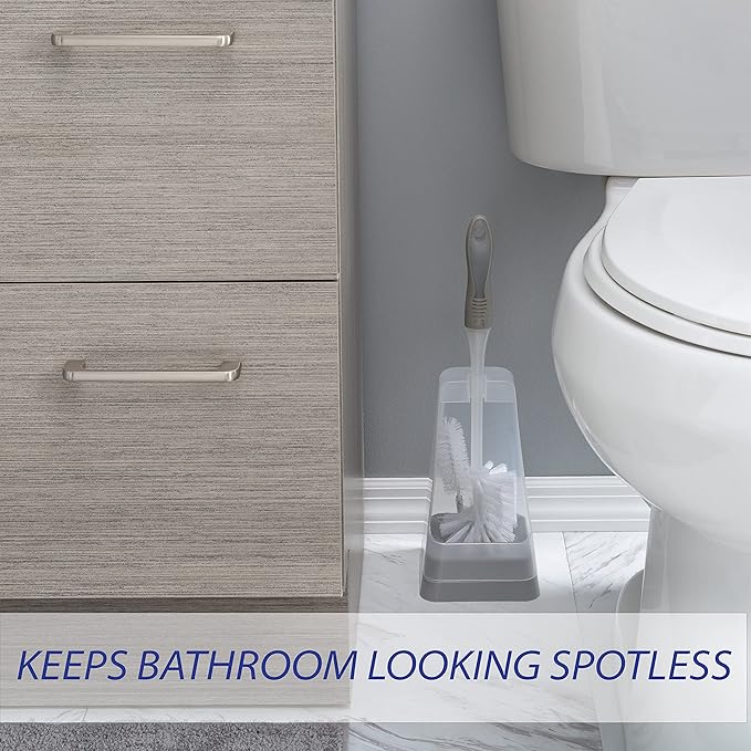 Bath Bliss Square Toilet Bowl Brush and Holder