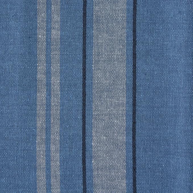 DII French Stripe Dishtowels, Kitchen Collection, 20 x 30 (Set of 3), Chambray Blue