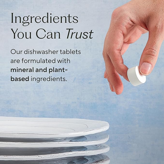 Branch Basics Dishwasher Tablets – 120 Ct | Plastic-Free, Fragrance-Free, Human-Safe | Delivers a Powerful Clean Without Harsh Chemicals (40 Count, Pack of 3)