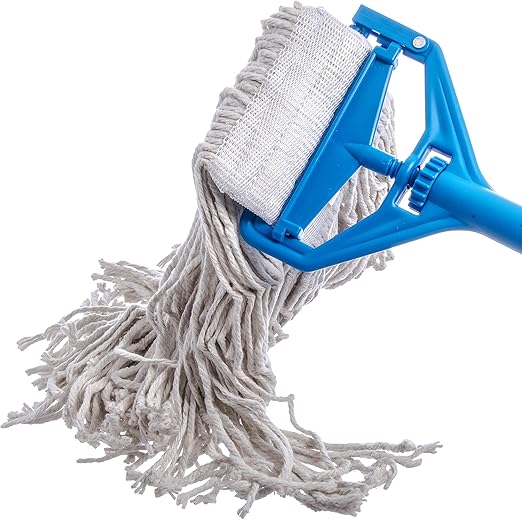 Carlisle FoodService Products 369817B00 #24 5" Cotton Head Band Large Cut-End Wet Mop, White (Case of 12)