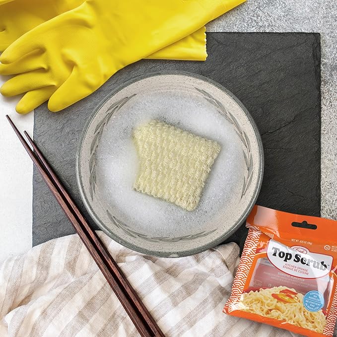 Genuine Fred Top Scrub - Ramen Sponge, Multicolored