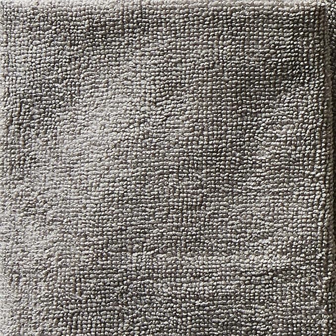 DII Cleaning Collection Soft Highly Absorbent Microfiber, Dishtowel Set, 16x24, Gray, 6 Piece