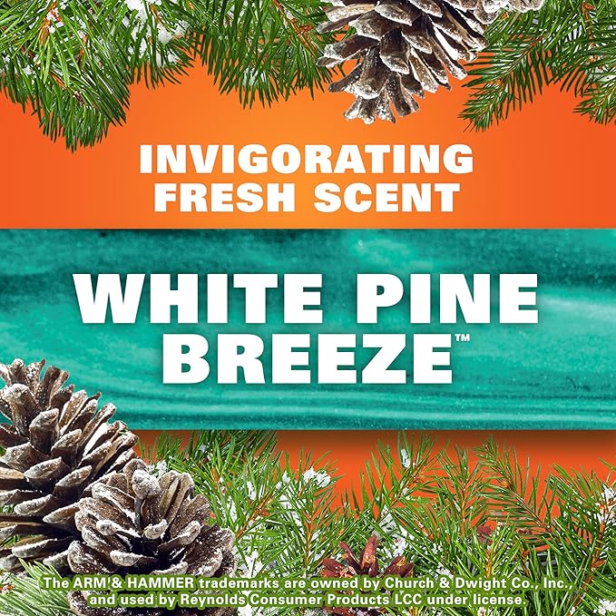 Hefty Ultra Strong Trash Bags, Large, White Pine Breeze | 30 Gallon | Multipurpose | Black | 50 Count, Pack of 3