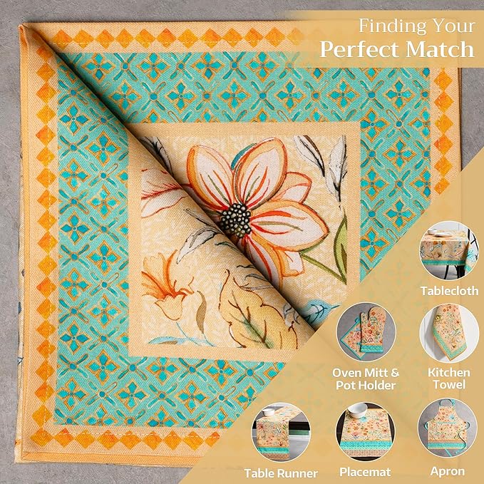 Maison d' Hermine 100% Cotton Cloth Napkins Set of 4 Everyday Reusable Square Napkins Cloth Washable Dinner Party Wedding Restaurant Hotel Kitchen Spring Summer (Luxury Loft - Peach, 20" x 20")