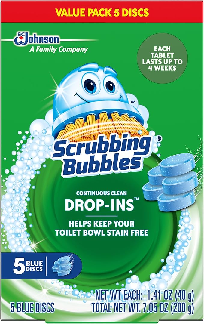 Scrubbing Bubbles Toilet Cleaning Bundle with Continuous Clean Tablets and Mega Shower Foamer Spray