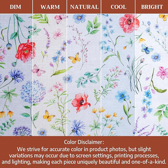 Maison d' Hermine 100% Cotton Cloth Napkins Set of 4 Everyday Reusable Square Napkins Cloth Washable Dinner Party Wedding Restaurant Hotel Kitchen Spring Summer (Just Floral, 20" x 20")