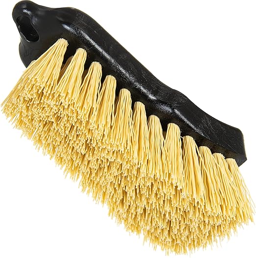SPARTA 36501500 Plastic Hand Scrub Brush, Scrub Brush, Utility Brush With Break Resistant For Kitchen, Restaurant, Home , 6 Inches, Black, (Pack of 12)