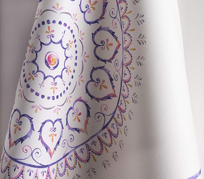 Maison d' Hermine Kitchen Towels Set of 3 100% Cotton 27.50" x 20" Reusable Cloth Tea Dish Towels Absorbent with Hanging Loop for Kitchen Farmhouse Hotel Spring Summer - Mandala