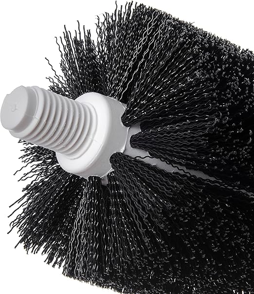 SPARTA Flo-Pac Floor Drain Brush Head Only, 4 Inch Diameter for Cleaning, Kitchen, Bathroom, And Janitorial Use, Plastic, 5.5 Inches, Black, (Case of 6)